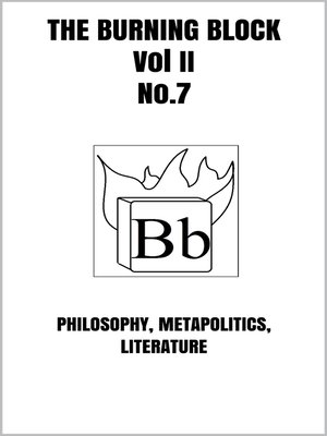 cover image of The Burning Block No.7